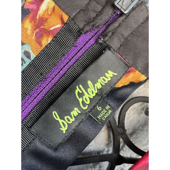 Sam Edelman Russian Romance Fit & Flare Floral Print Dress - Size 6 - Multic - Picture 5 of 7